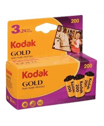 3 X Paquete De Película Kodak Gold 200 135 exposiciones 36 
